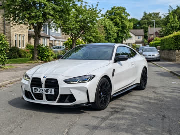 BMW M4 — frozen white