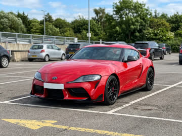 Toyota Supra — renaissance red